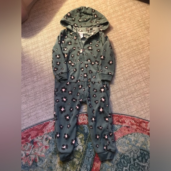 Carter's Other - Leopard Fleece Footless Onesie
